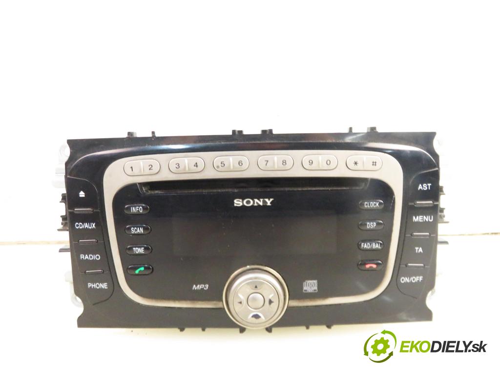 FORD S-MAX (WA6) MINIVAN 2009 85,00 2.0 TDCi - TYWA 1997,00 RADIO CD 7S7T18C939CA