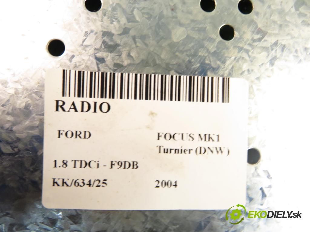 FORD FOCUS Turnier (DNW) KOMBI 2004 85,00 1.8 TDCi - F9DB 1753,00 RADIO YS4F18C815AD