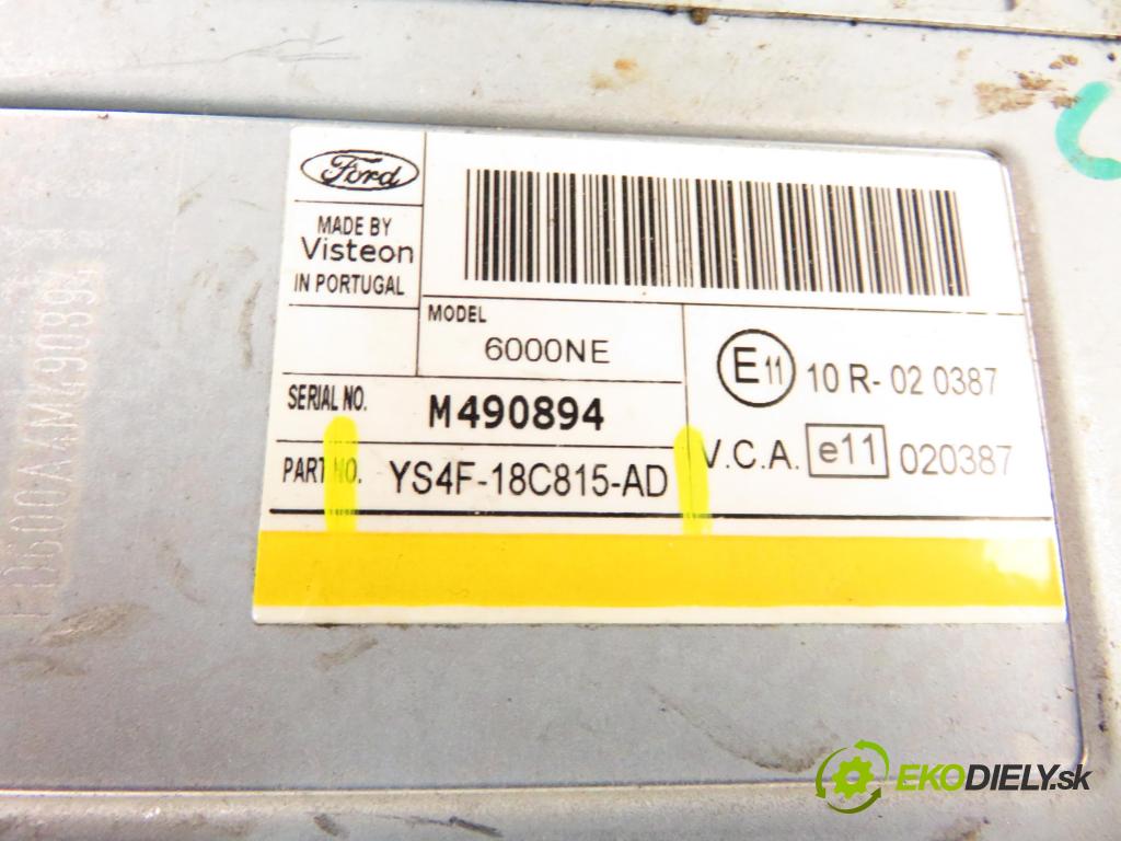 FORD FOCUS Turnier (DNW) KOMBI 2004 85,00 1.8 TDCi - F9DB 1753,00 RADIO YS4F18C815AD