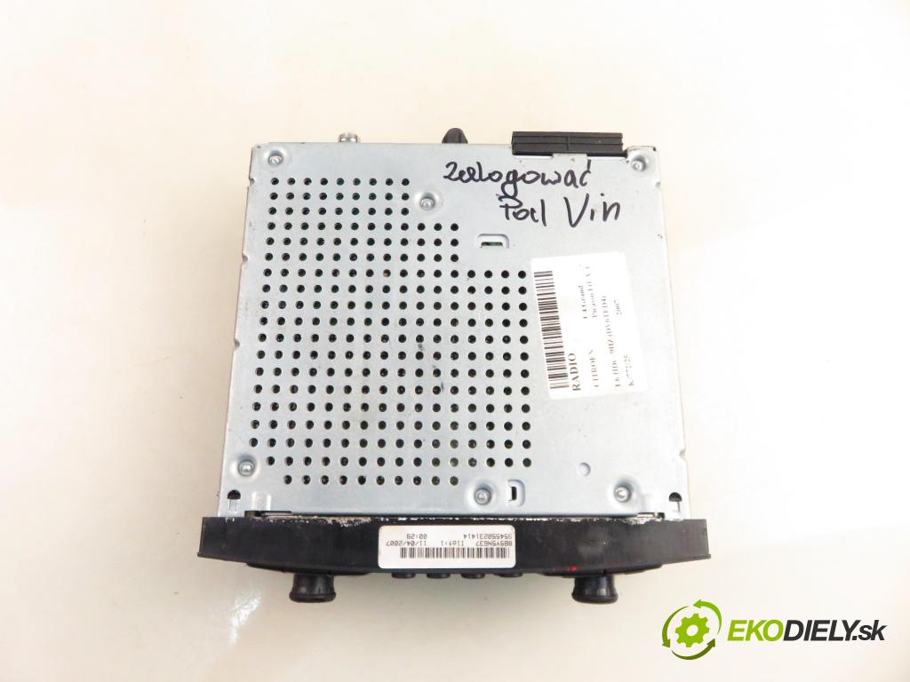 CITROEN C4 Grand Picasso I (UA_) MINIVAN 2007 80,00 1.6 HDi - 9HZ (DV6TED4) 1560,00 RADIO CD 96629712XT
