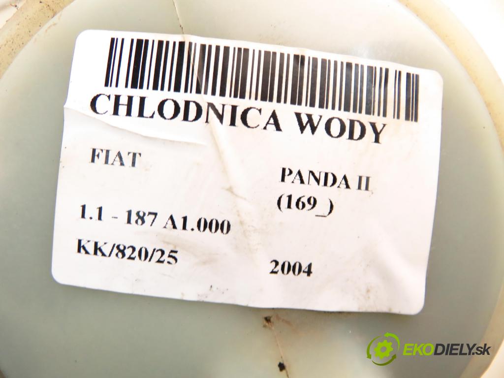 FIAT PANDA (169_) HB 2004 40,00 1.1 54 - 187 A1.000 1108,00 chladič vody 617845 ; 874116M