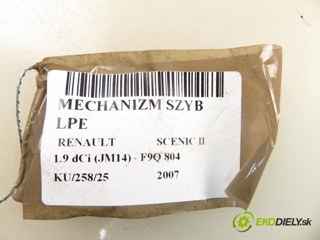 RENAULT SCENIC II (JM0/1_) MINIVAN 2007 0,00 1.9 dCi (JM14) - F9Q 804 1870,00 mechanismus oken 402046A