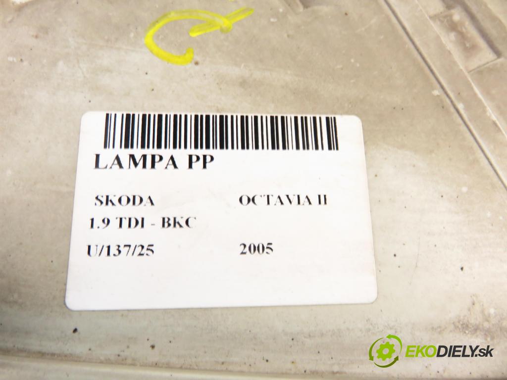SKODA OCTAVIA II (1Z3) LIFTBACK 2005 77,00 1.9 TDI - BKC 1896,00 Svetlo PP 