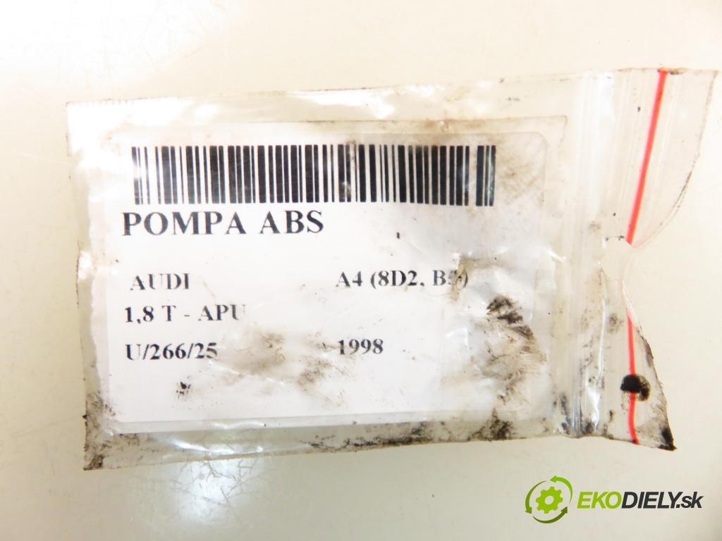 AUDI A4 (8D2, B5) SEDAN 1998 110,00 1.8 T - APU 1781,00 pumpa ABS 8E0614111AB ; 0265216559 ; 0273004281 (Pumpy brzdové)