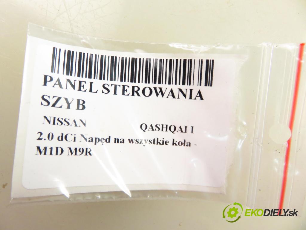 NISSAN QASHQAI / QASHQAI +2 I (J10, JJ10) SUV 2009 110,00 2.0 dCi AWD 150 - M1D M9R 1994,00 Panel ovládania okien 25401JD00B