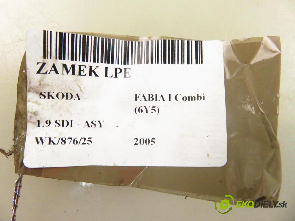 SKODA FABIA I Combi (6Y5) KOMBI 2005 47,00 1.9 SDI 64 - ASY 1896,00 zámok 3B1837015AM