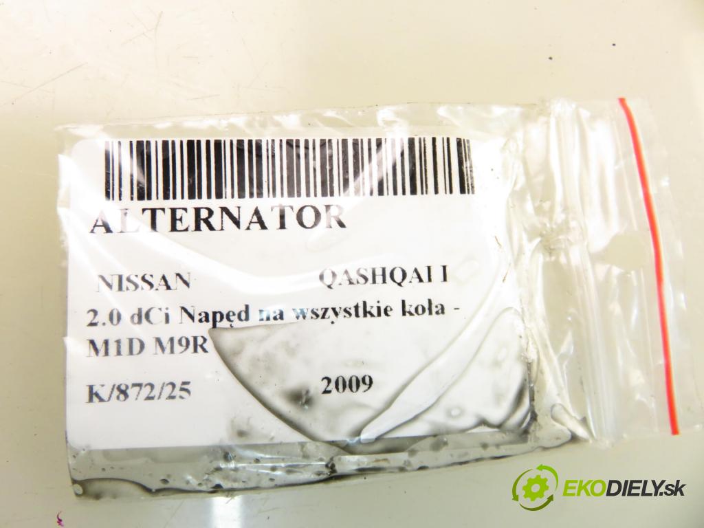 NISSAN QASHQAI / QASHQAI +2 I (J10, JJ10) SUV 2009 110,00 2.0 dCi AWD 150 - M1D M9R 1994,00 Alternátor 23100JD71A (Alternátor)