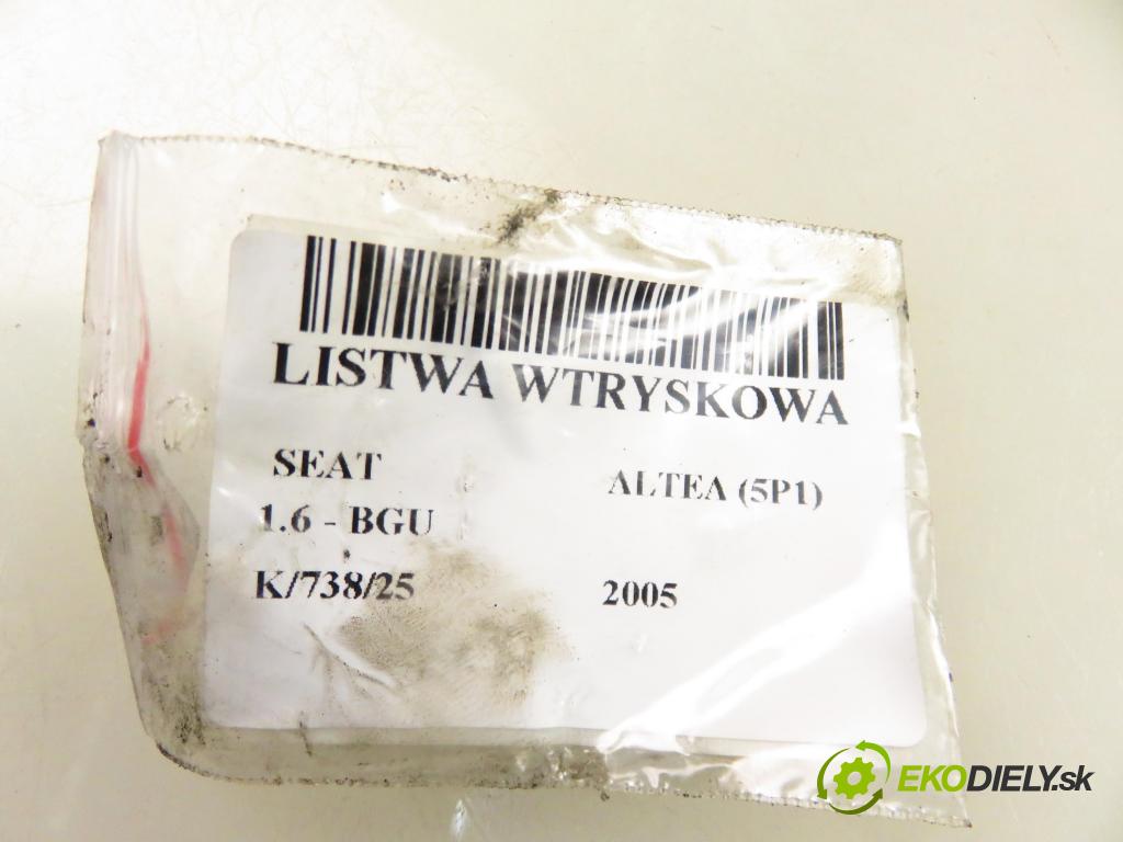 SEAT ALTEA (5P1) HB 2005 75,00 1.6 102 1595,00 Lišta vstrekovacia 06A133317AC ; 06A906031BT (Vstrekovacia lišta)