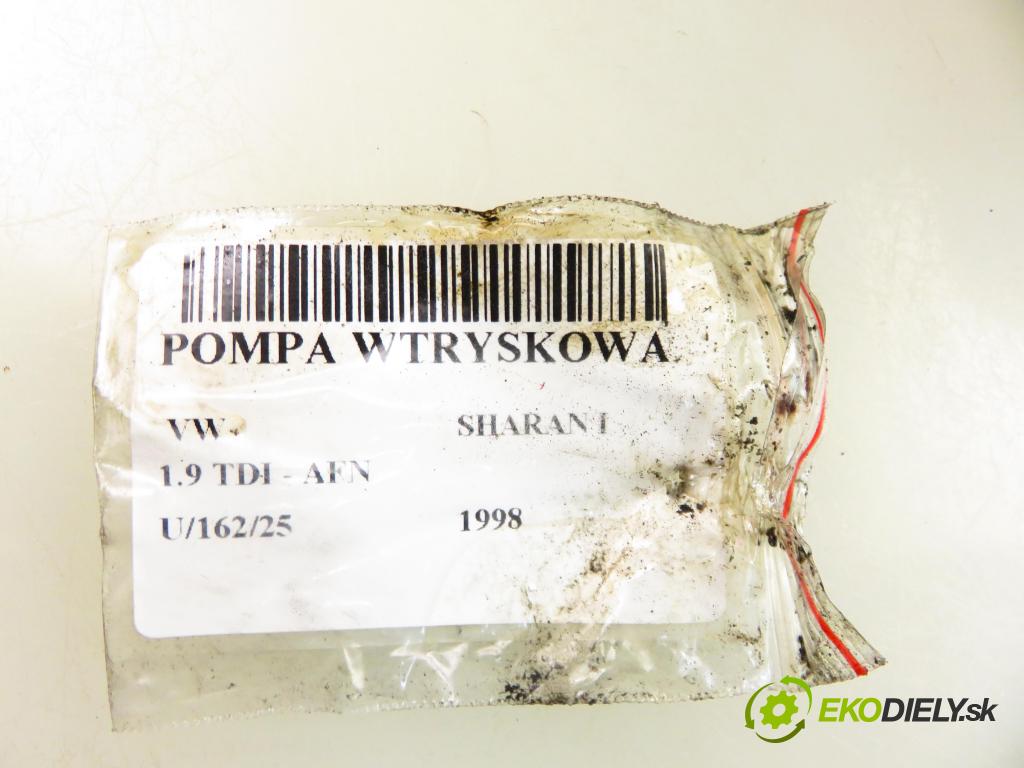 VW SHARAN (7M8, 7M9, 7M6) MINIVAN 1998 81,00 1.9 TDI 110 - AFN 1896,00 Pumpa vstrekovacia 028130115BX ; 0460404968 (Vstrekovacie čerpadlo)