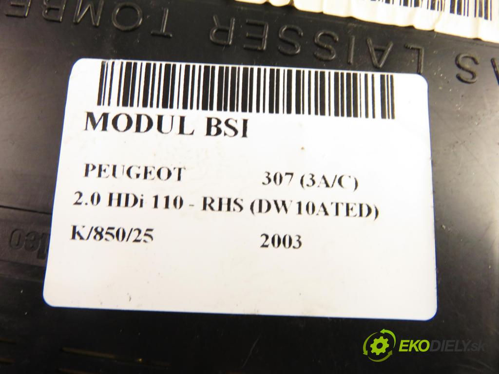 PEUGEOT 307 (3A/C) HB 2003 79,00 2.0 HDi 110 - RHS 1997,00 MODUL BSI 9651196880 ; 9651197580