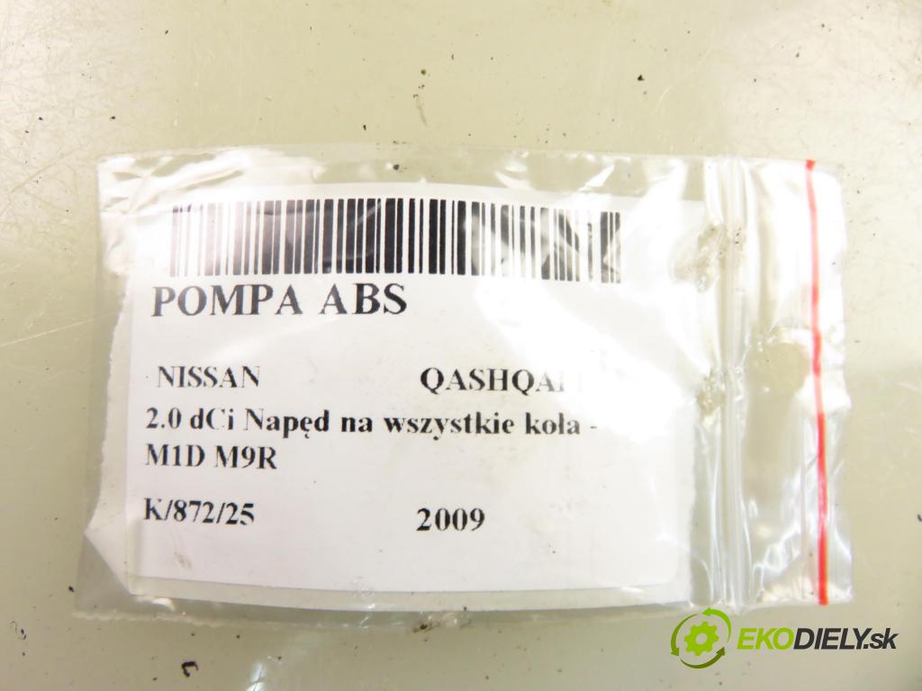 NISSAN QASHQAI / QASHQAI +2 I (J10, JJ10) SUV 2009 110,00 2.0 dCi AWD 150 - M1D M9R 1994,00 pumpa ABS 0265950929 (Pumpy brzdové)