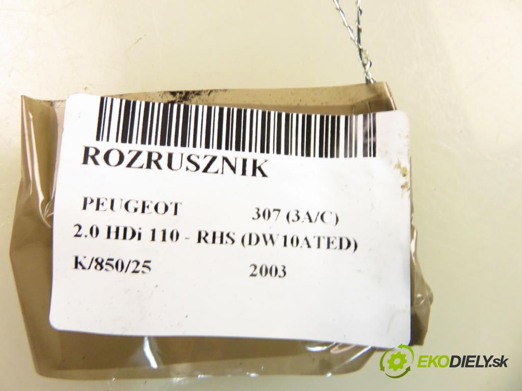 PEUGEOT 307 (3A/C) HB 2003 79,00 2.0 HDi 110 - RHS 1997,00 Štartér D7R26 (Štartér)