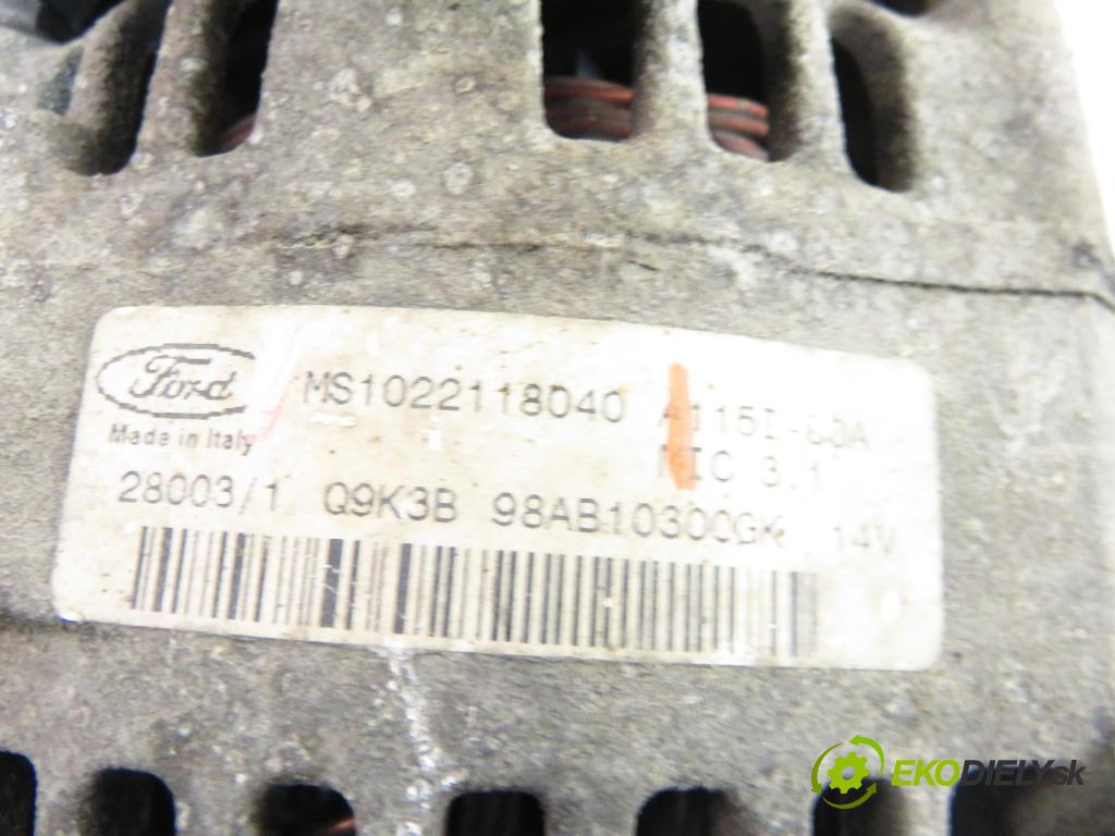 FORD FOCUS Turnier (DNW) KOMBI 2003 74,00 1.6 16V - FYDB 1596,00 Alternátor MS1022118040 (Alternátor)