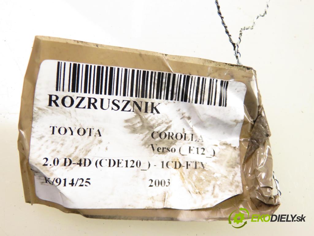 TOYOTA COROLLA Verso (_E12_) MINIVAN 2003 66,00 2.0 D-4D (CDE120_) - 1CD-FTV 1995,00 Štartér S6083 (Štartér)