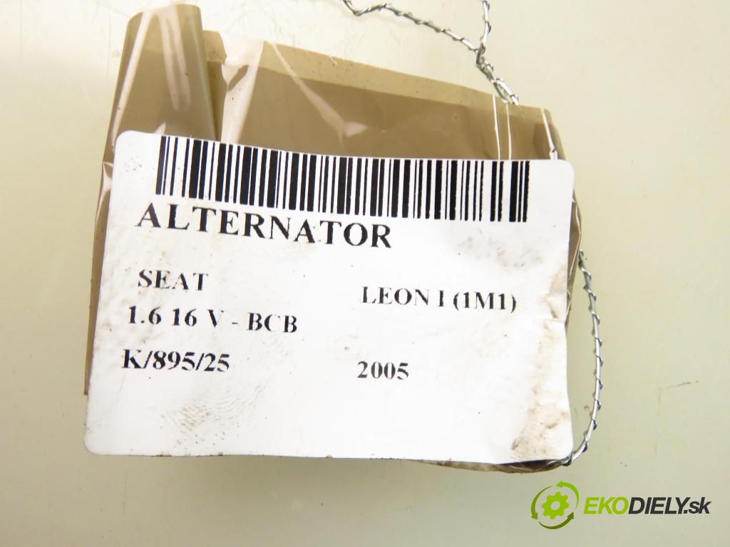 SEAT LEON (1M1) HB 2005 77,00 1.6 16 V - BCB 1598,00 Alternátor 06A903026 ; 0124325137 (Alternátor)
