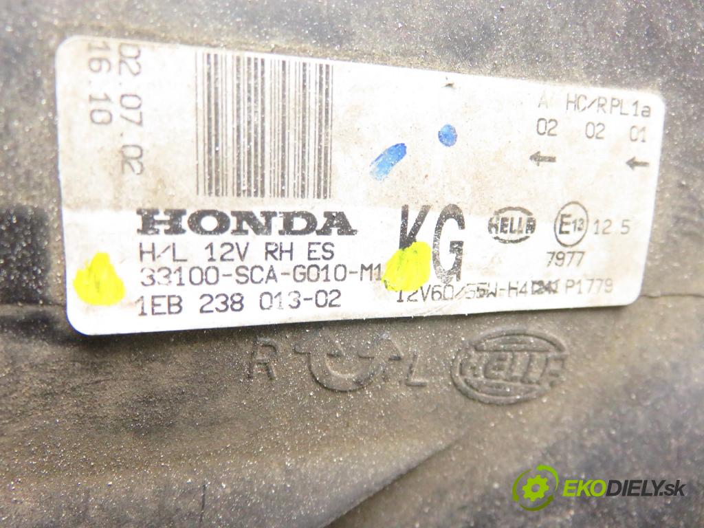 HONDA CR-V II (RD_) SUV 2002 110,00 2.0 (RD4) - K20A4 1998,00 Svetlo PP 33100SCAG010M1