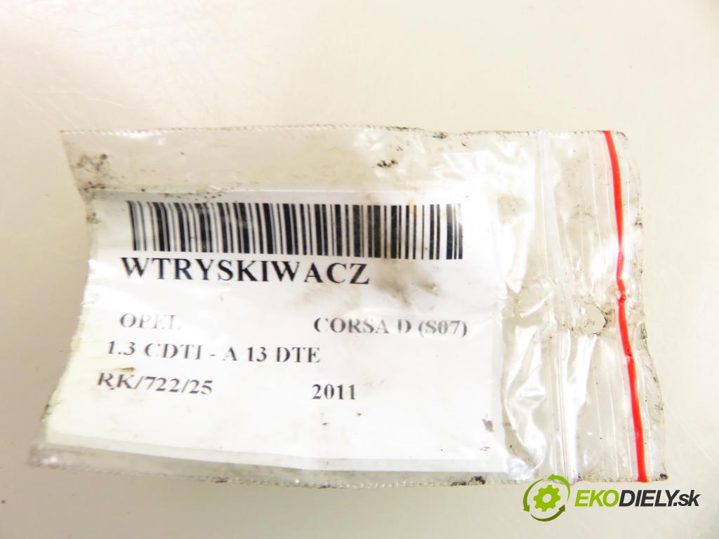OPEL CORSA D (S07) HB 2011 70,00 1.3 CDTI - A 13 DTE 1248,00 vstrekovač 0445110326 (Vstrekovač paliva)