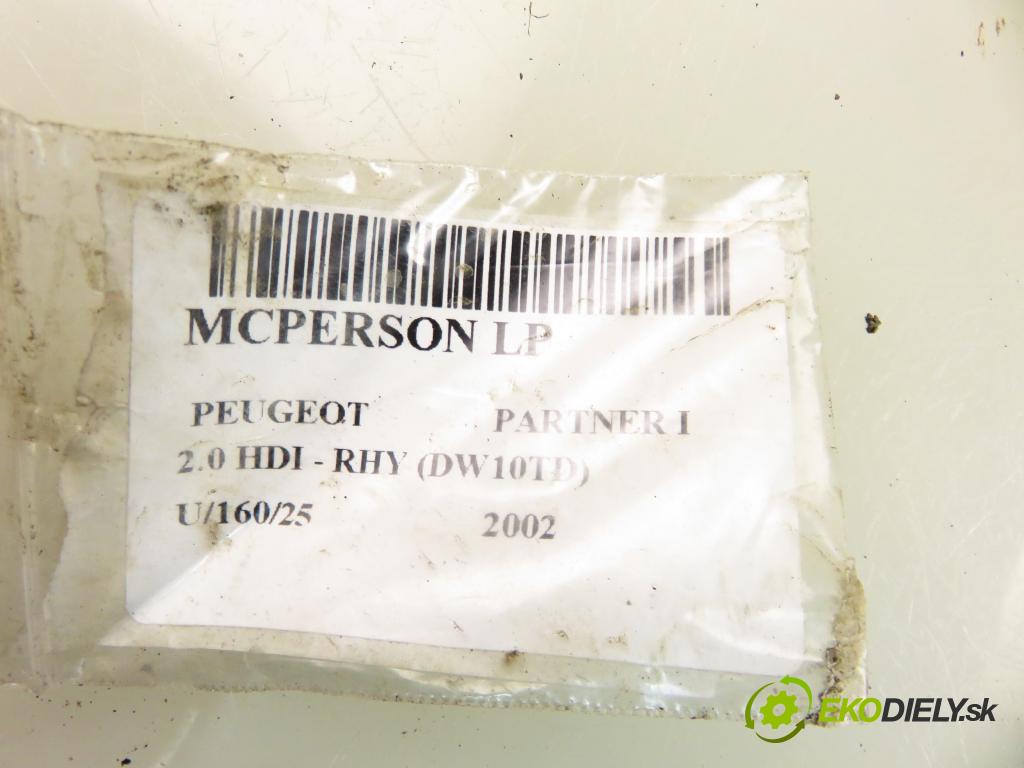PEUGEOT PARTNER Combispace (5F) KOMBIVAN 2002 66,00 2.0 HDI - RHY (DW10TD) 1997,00 MCPERSON LP 