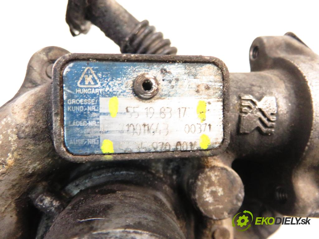 FIAT GRANDE PUNTO (199_) HB 2006 66,00 1.3 D Multijet 90 - 199 A3.000 1248,00 Turbodúchadlo 55198317 ; 54359700014 (Turbodúchadlo (kompletné))