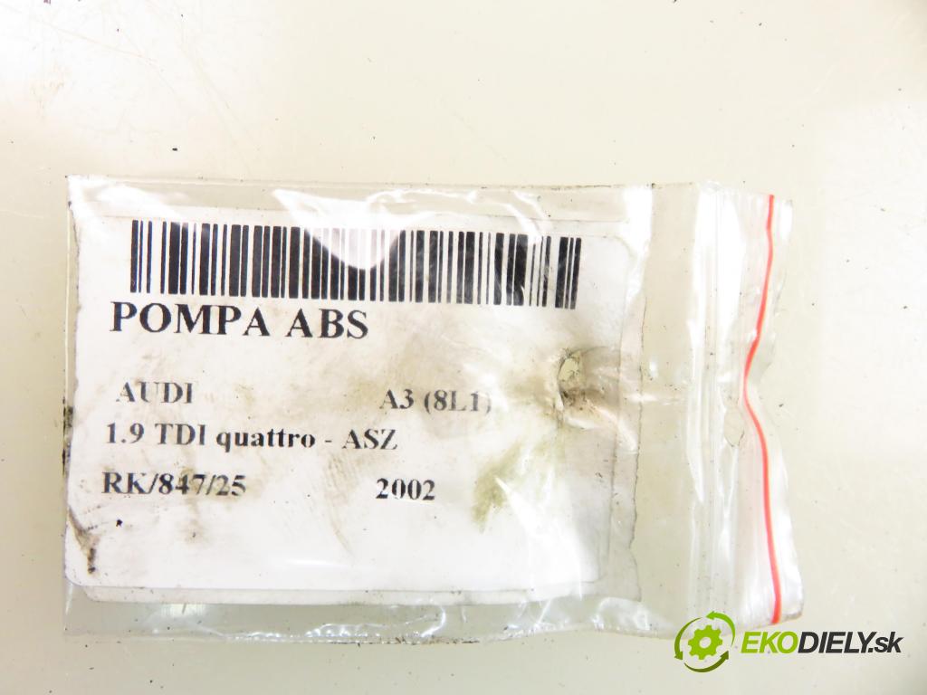 AUDI A3 (8L1) HB 2002 96,00 1.9 TDI quattro - ASZ 1896,00 pumpa ABS 1C0907379N ; 10096003363 (Pumpy brzdové)