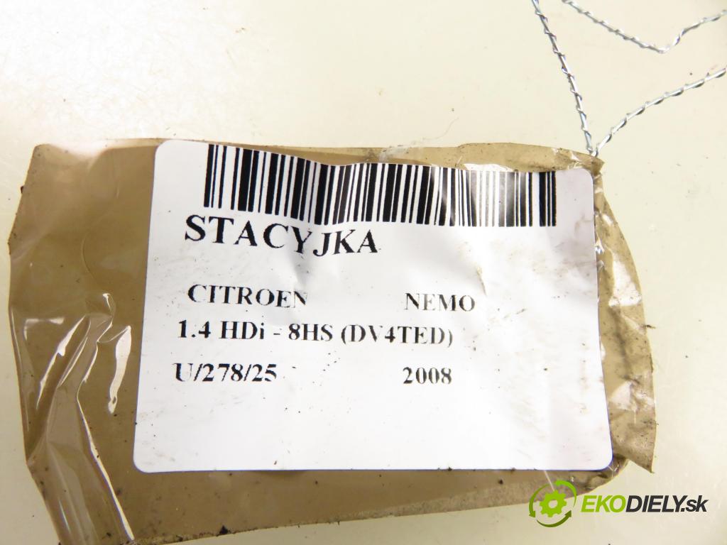 CITROEN NEMO Skrzynia (AA_) FURGON 2008 50,00 1.4 HDi - 8HS (DV4TED) 1398,00 spínačka 51799409 (Spínací skříňky a klíče)