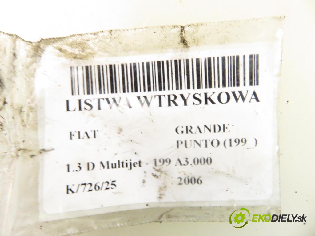 FIAT GRANDE PUNTO (199_) HB 2006 66,00 1.3 D Multijet 90 - 199 A3.000 1248,00 lišta vstřikovací 55200517 ; 0445214086 ; 0281002507 (Vstřikovací lišty)