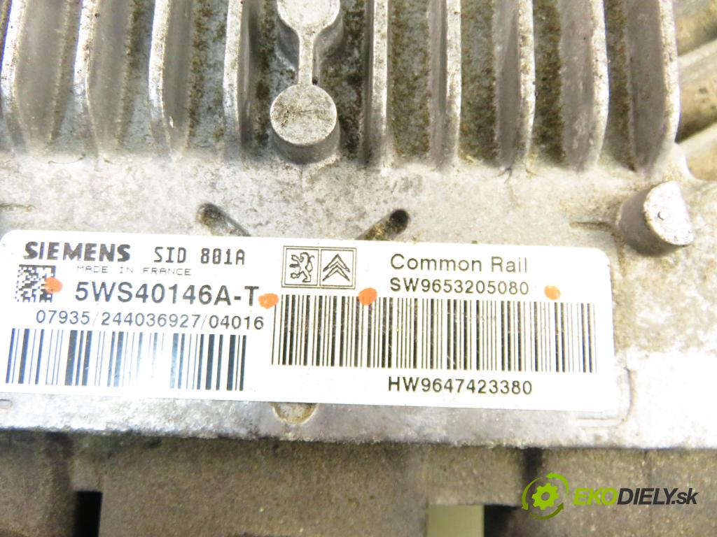 PEUGEOT PARTNER Combispace (5F) KOMBIVAN 2004 66,00 2.0 HDI - RHY (DW10TD) 1997,00 Riadiaca jednotka Motor 5WS40146AT ; SW9653205080