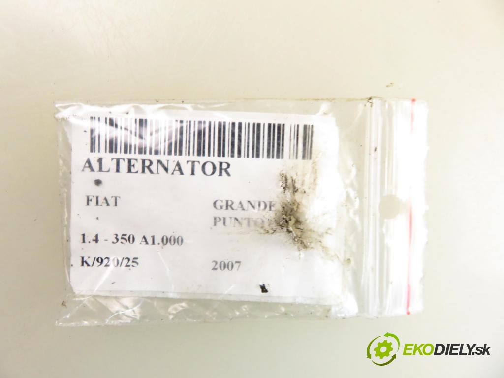 FIAT GRANDE PUNTO (199_) HB 2007 57,00 1.4 - 350 A1.000 1368,00 Alternátor  (Alternátor)
