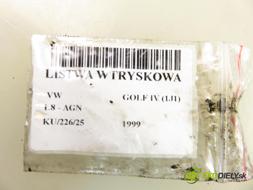 VW GOLF IV (1J1) HB 1999 92,00 1.8 20V 125 - AGN 1781,00 Lišta vstrekovacia 06A906031AE ; 06A133317L (Vstrekovacia lišta)