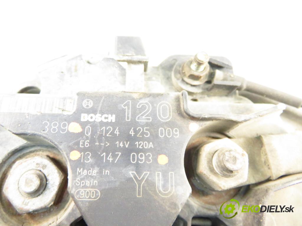OPEL ZAFIRA A Nadwozie Wielkopojemne (MPV) (T98)  MINIVAN 1999 92,00 1.8 16V 125 - Z 18 XE 1796,00 Alternátor 0124425009 ; 13147093 (Alternátor)