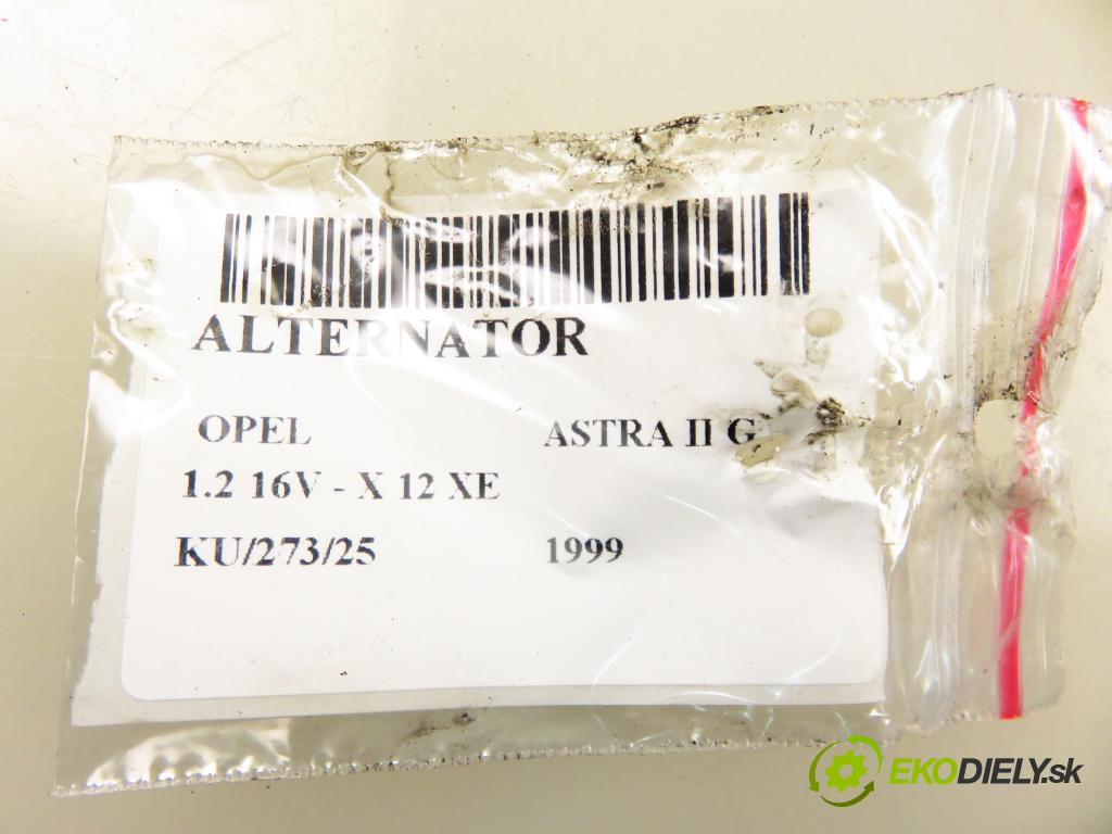 OPEL ASTRA G liftback (T98) HB 1999 48,00 1.2 16V - X 12 XE 1199,00 Alternátor 0124225022 ; 09133599 (Alternátor)