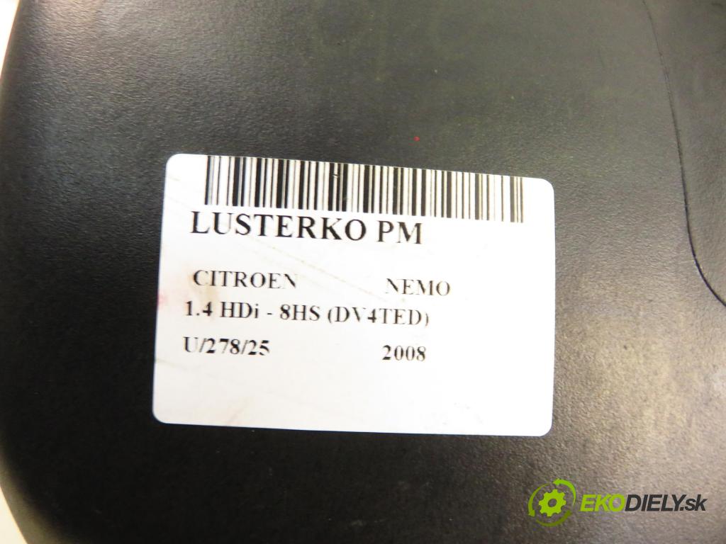 CITROEN NEMO Skrzynia (AA_) FURGON 2008 50,00 1.4 HDi - 8HS (DV4TED) 1398,00 zpětné zrcátko PM