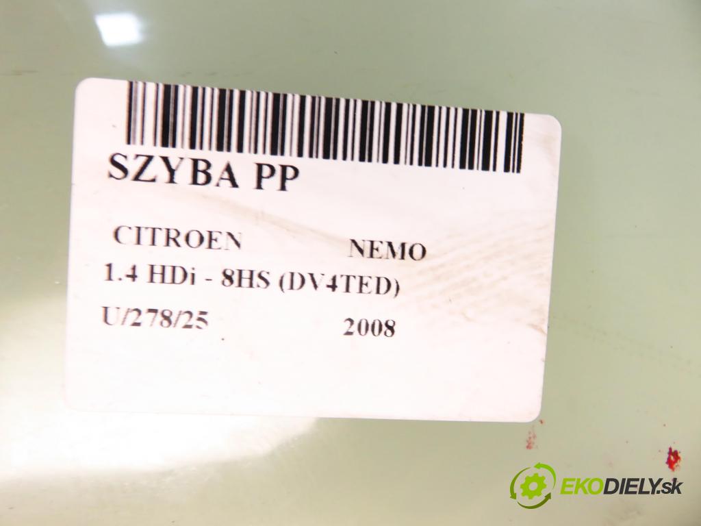 CITROEN NEMO Skrzynia (AA_) FURGON 2008 50,00 1.4 HDi - 8HS (DV4TED) 1398,00 Okno PP