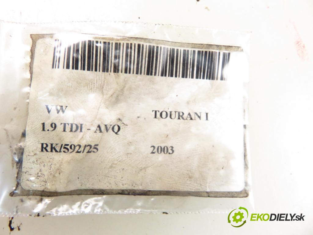 VW TOURAN (1T1, 1T2) MINIVAN 2003 74,00 1.9 TDI PD 100 - AVQ 1896,00 vstříkovač 038130073AG ; 0414720215 (Vstřikovač paliva)