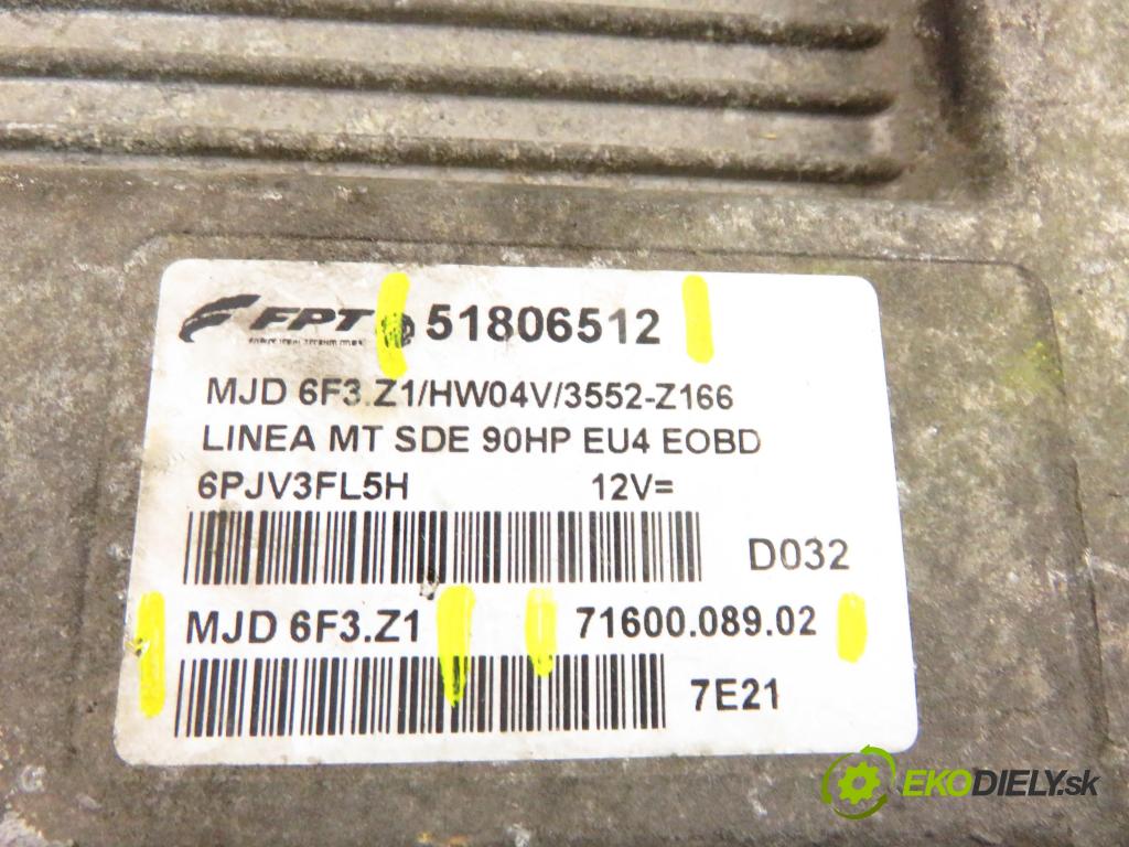 FIAT LINEA (323_) SEDAN 2007 0,00 1.3 D Multijet - 199 A2.000 1248,00 Riadiaca jednotka Motor 51806512 ; MJD6F3ZQ ; 7160008902