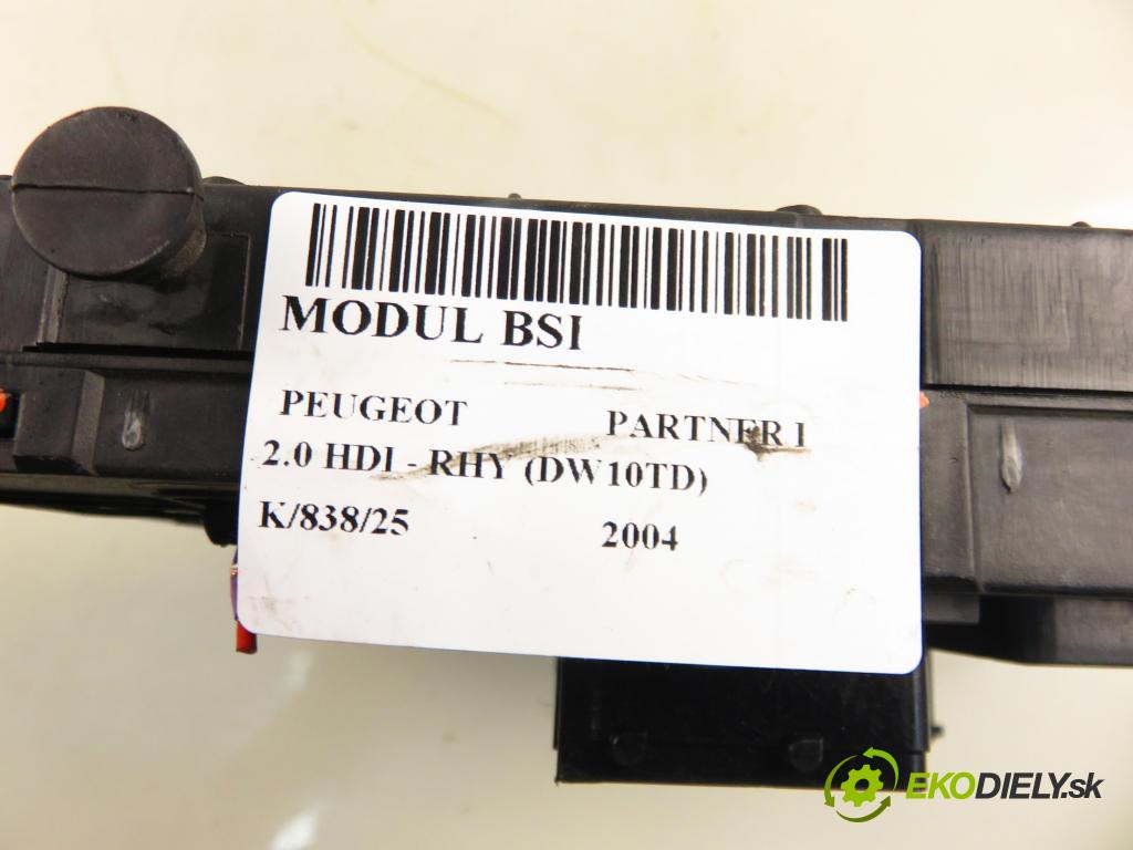 PEUGEOT PARTNER Combispace (5F) KOMBIVAN 2004 66,00 2.0 HDI - RHY (DW10TD) 1997,00 MODUL BSI 9652474680
