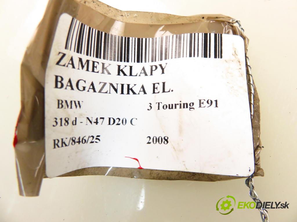 BMW 3 Touring (E91) KOMBI 2008 105,00 318 d 143 1995,00 zámok dveří kufr EL. 51247119049