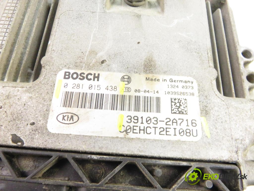 KIA PRO CEE'D (ED) HB 2008 85,00 1.6 CRDi 115 - D4FB 1582,00 Riadiaca jednotka Motor 391032A716 ; 0281015438