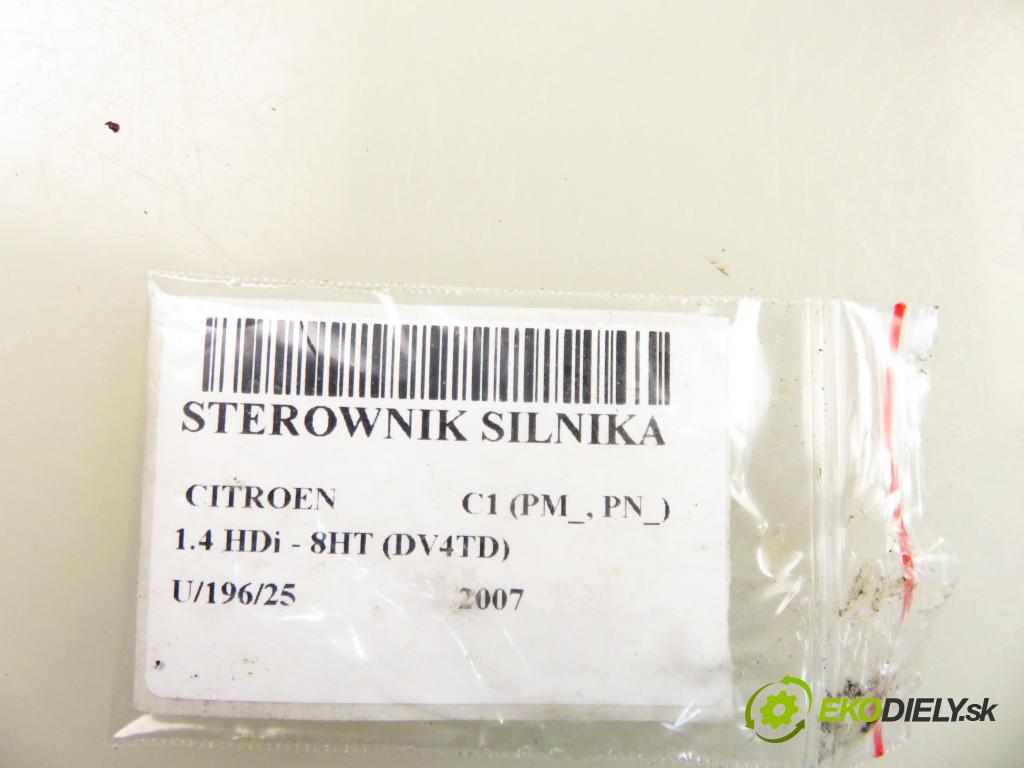 CITROEN C1 (PM_, PN_) HB 2007 40,00 1.4 HDi - 8HT (DV4TD) 1398,00 Riadiaca jednotka Motor 89661YV011 ; 9663181680 ; 5WS40514AT