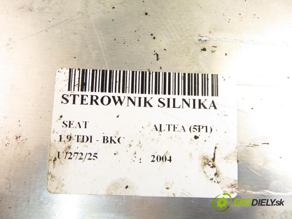 SEAT ALTEA (5P1) HB 2004 77,00 1.9 TDI - BKC 1896,00 Riadiaca jednotka Motor 03G906016DG ; 0281011885