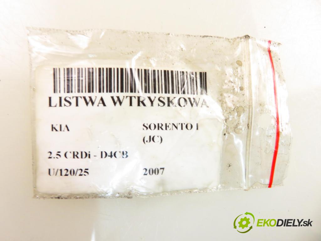 KIA SORENTO I (JC) SUV 2007 125,00 2.5 CRDi 170 - D4CB 2497,00 lišta vstřikovací 314004A440 ; 0445214103 ; 0281002507 (Vstřikovací lišty)