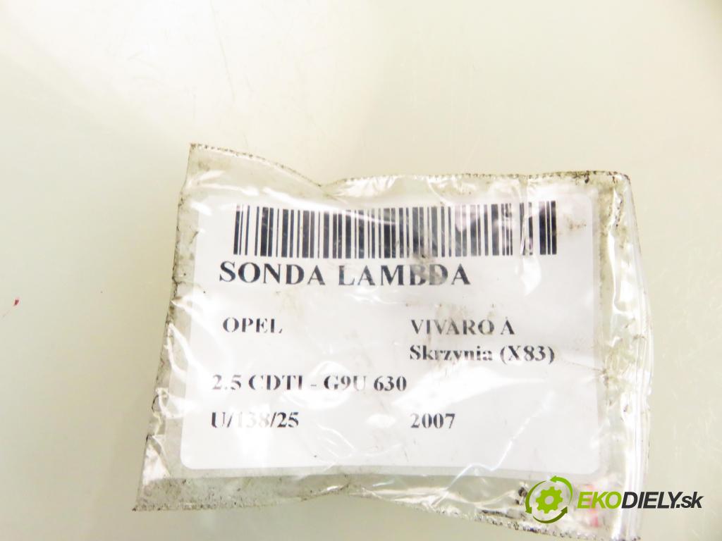 OPEL VIVARO A Skrzynia (X83) FURGON 2007 84,00 2.5 CDTI - G9U 630 2464,00 sonda lambda 0281004040 ; 8200406337 (Lambda sondy)
