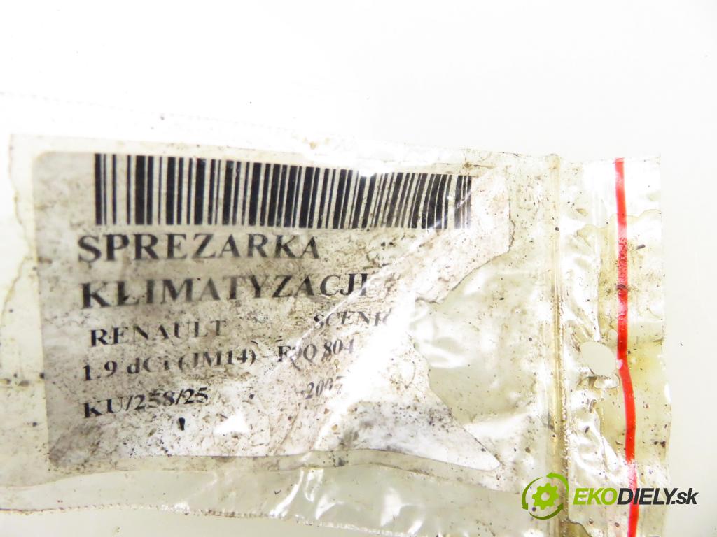 RENAULT SCENIC II (JM0/1_) MINIVAN 2007 0,00 1.9 dCi (JM14) - F9Q 804 1870,00 KOMPRESOR: klimatizácie 8200678499 (Kompresor klimatizácie)