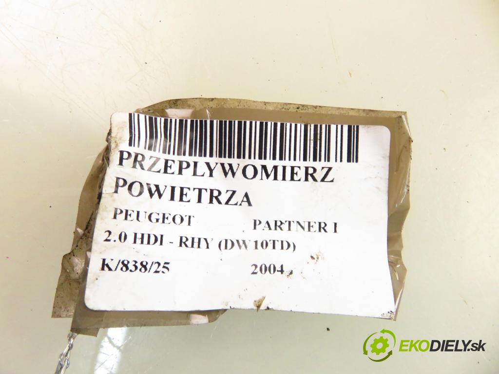 PEUGEOT PARTNER Combispace (5F) KOMBIVAN 2004 66,00 2.0 HDI - RHY (DW10TD) 1997,00 váha vzduchu vzduchu EPBMWT5A003H