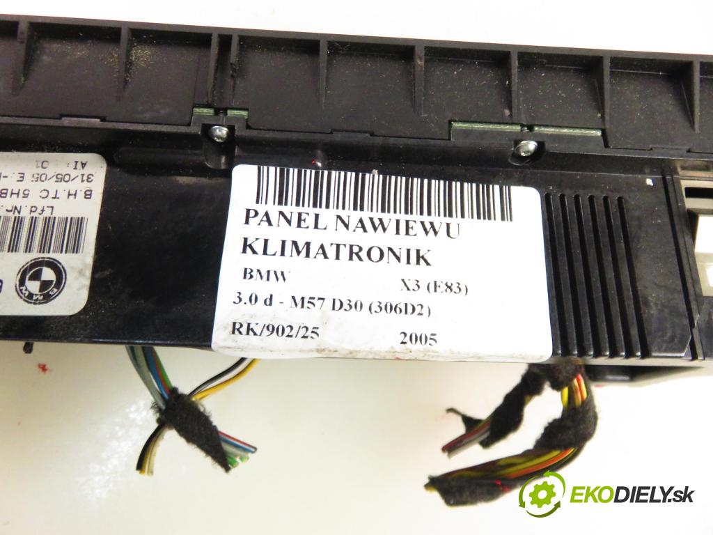 BMW X3 (E83) SUV 2005 150,00 xDrive 3.0 d 204 - M57 D30 (306D2) 2993,00 Panel kúrenia KLIMATRONIK 3417544