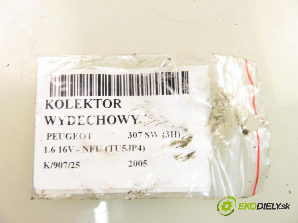 PEUGEOT 307 SW (3H) KOMBI 2005 81,00 1.6 16V - NFU (TU5JP4) 1587,00 Potrubie VYČERPAT:  (Výfukové potrubie)