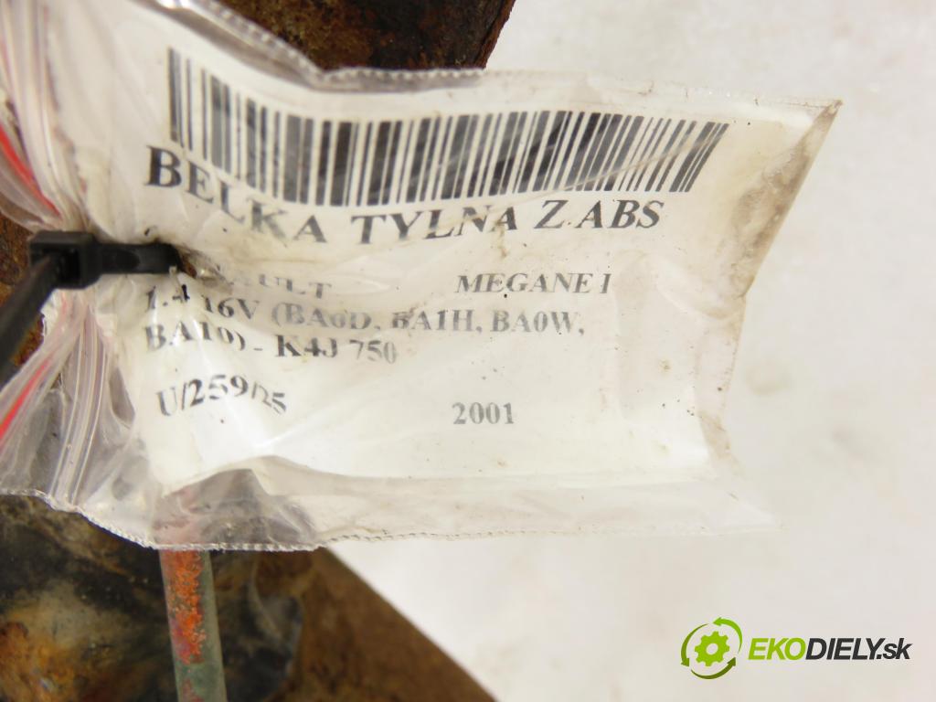 RENAULT MEGANE I (BA0/1_) HB 2001 70,00 1.4 16V 95 - K4J 750 1390,00 výztuha zadní část ABS
