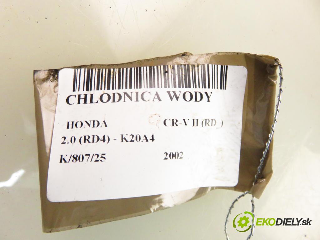 HONDA CR-V II (RD_) SUV 2002 110,00 2.0 (RD4) - K20A4 1998,00 chladič vody