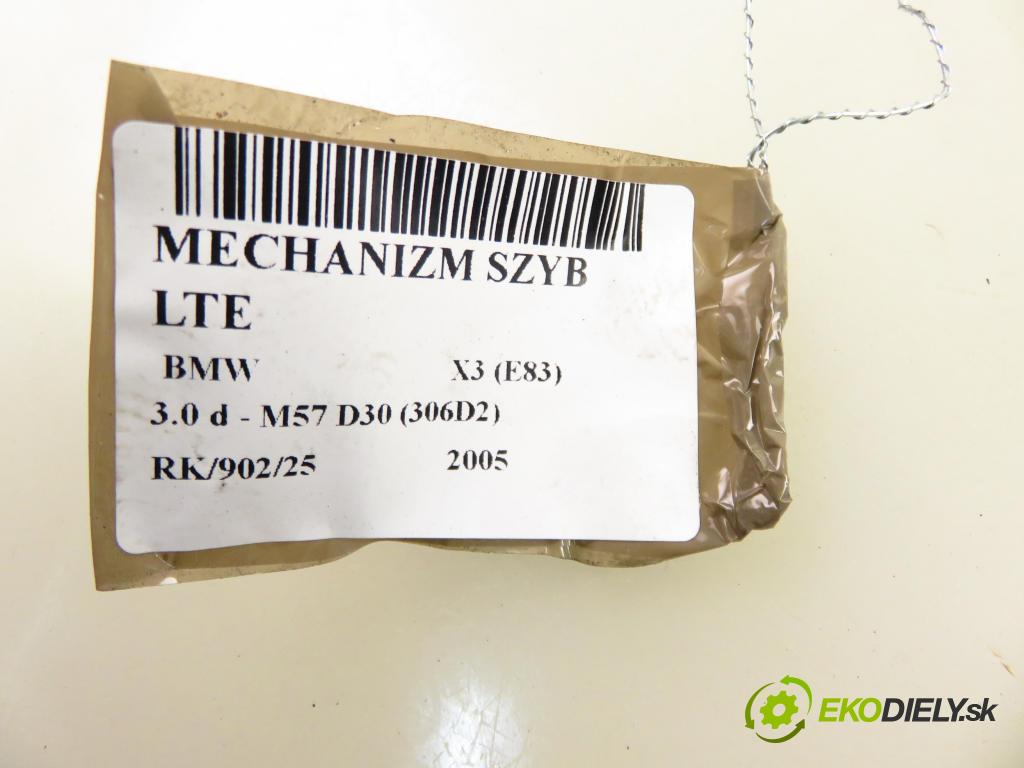 BMW X3 (E83) SUV 2005 150,00 xDrive 3.0 d 204 -  M57 D30 (306D2) 2993,00 mechanismus oken LTE 6925965