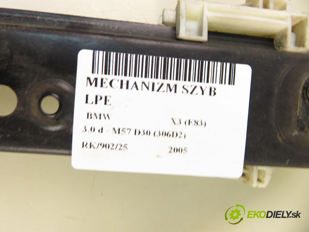 BMW X3 (E83) SUV 2005 150,00 xDrive 3.0 d 204 -  M57 D30 (306D2) 2993,00 mechanismus oken 6925963